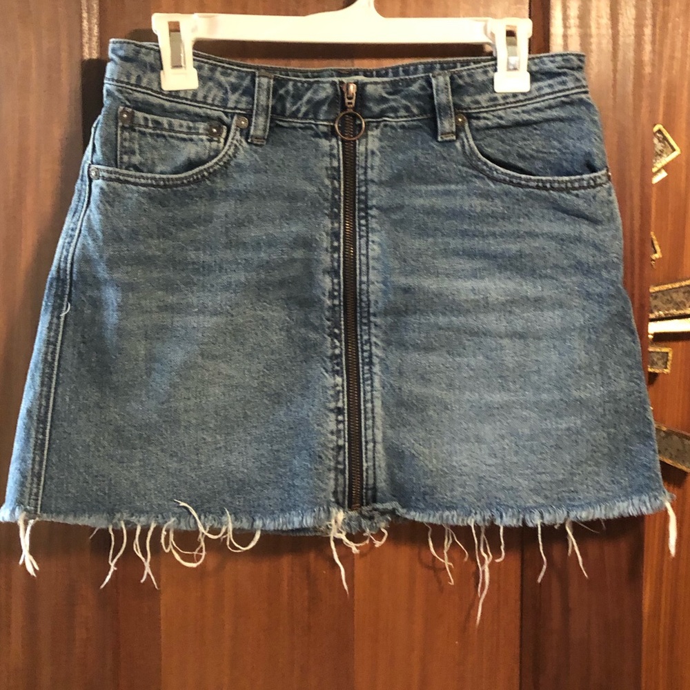 Free people jean skirt
